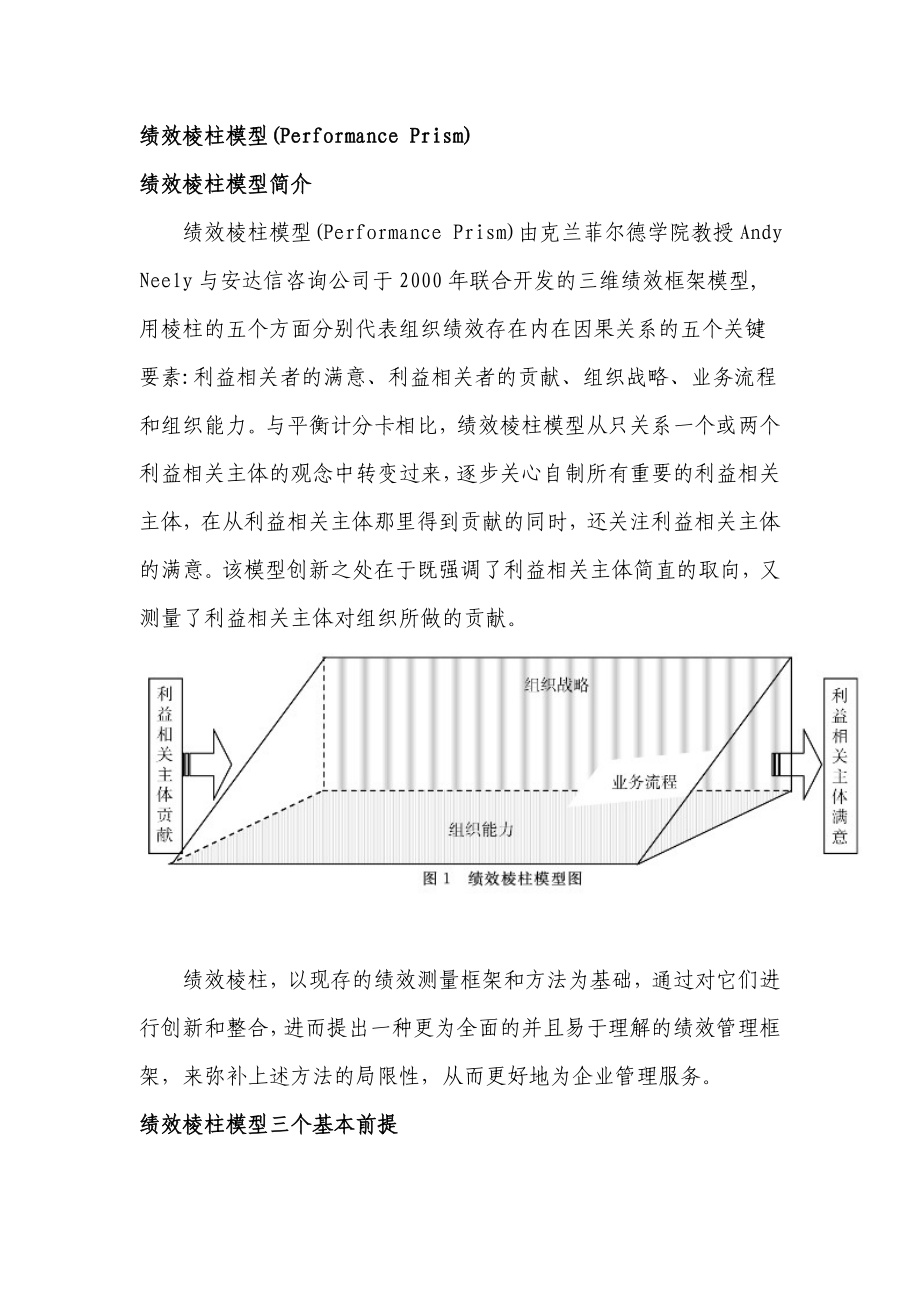 管理工具J之绩效棱柱模型_第1页