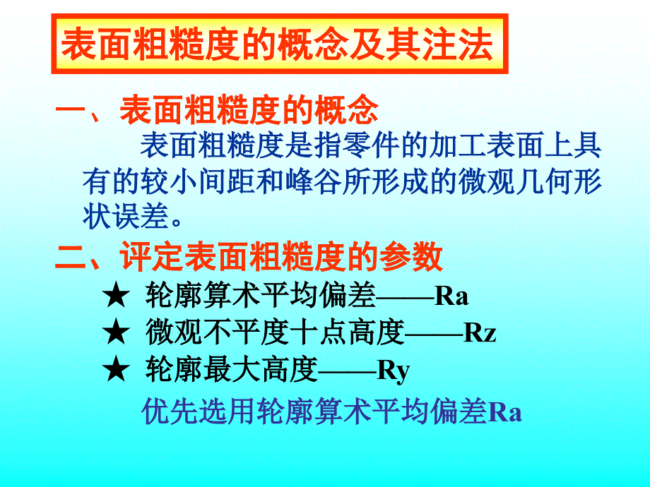 光洁度的表示方法_第1页