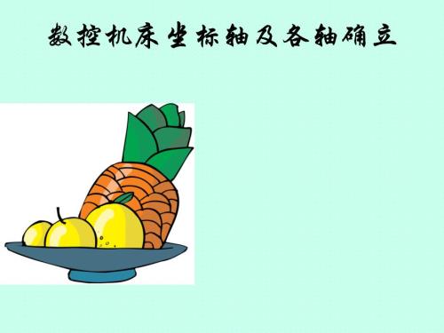 數(shù)控機床的坐標軸及各軸確立