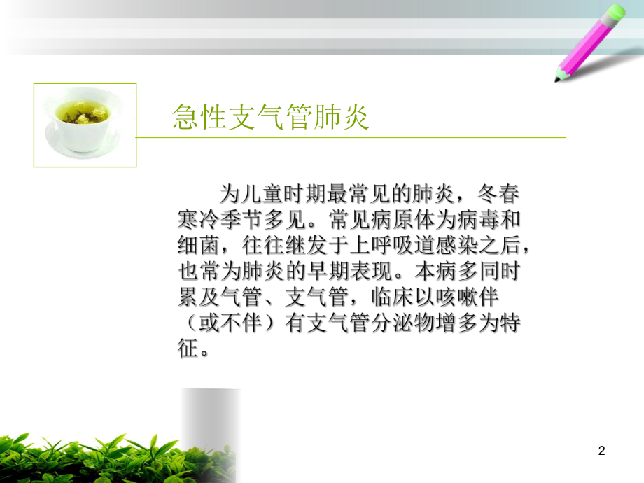 急性支气管肺炎PPT课件_第2页