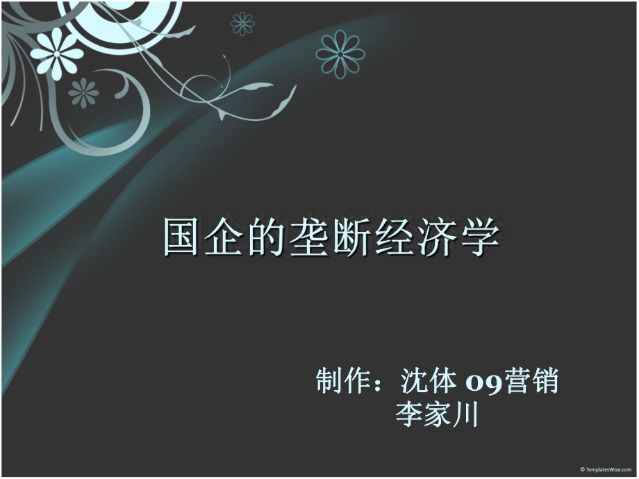 国企的垄断经济学.ppt_第1页