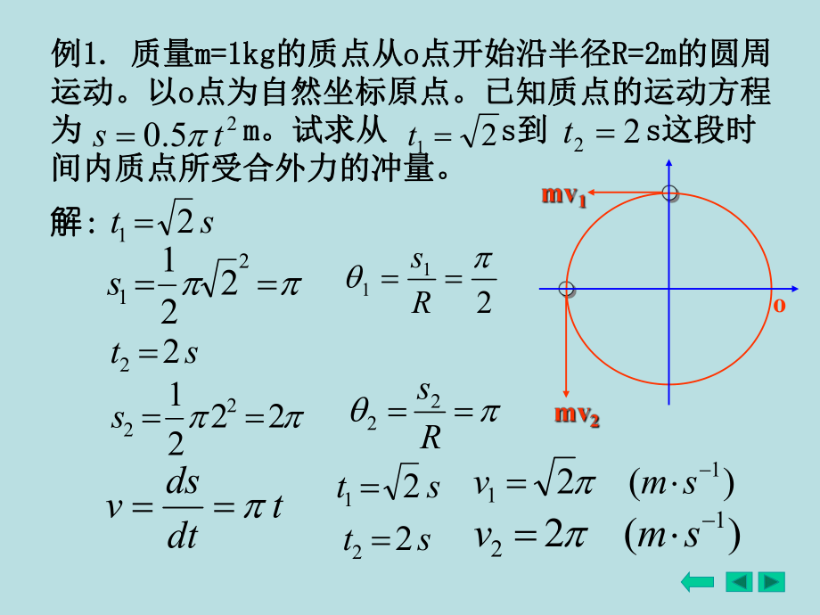 例质量kg的质点从o点开始沿半径Rm的圆周运动_第1页