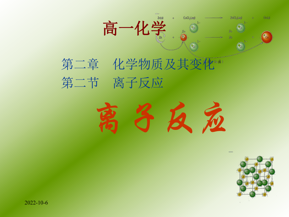 汇报课离子反应课件_第1页