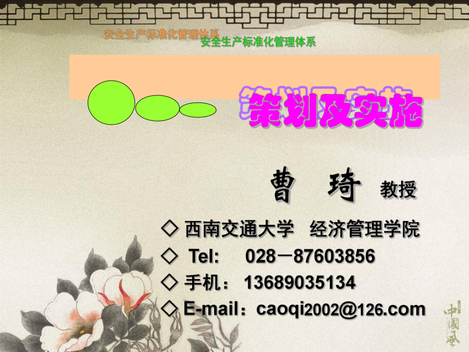 号文安全标准化体系策划与实施_第1页