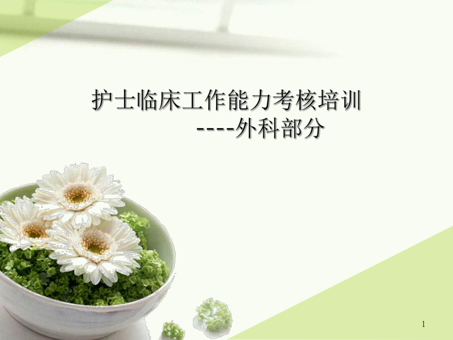 优质医学护士临床工作能力考核汇报_第1页