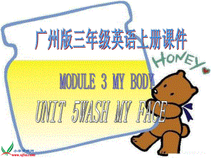 廣州版英語(yǔ)三年級(jí)上冊(cè)Module 3 Unit 5Wash your face課件2