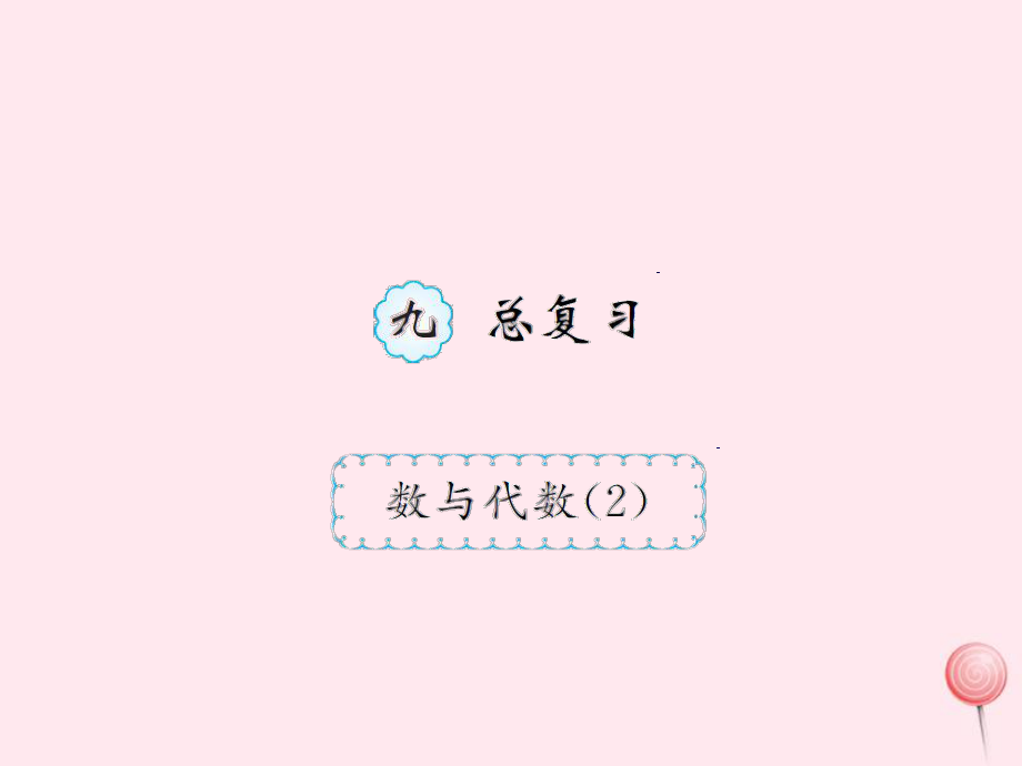 六年级数学上册九总复习数与代数习题课件2新人教版_第1页