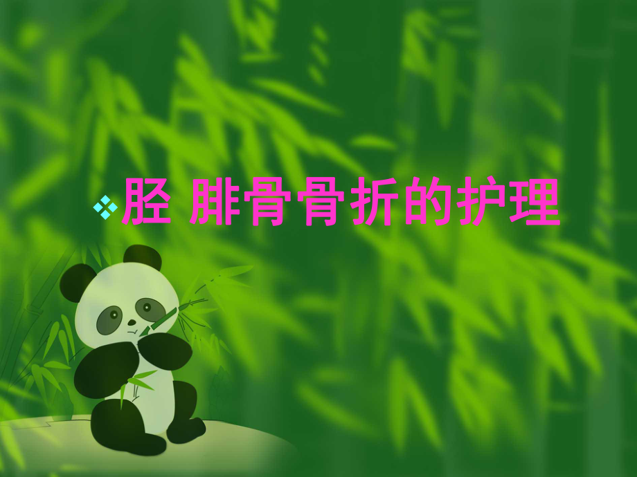 胫腓骨骨折护理_第1页