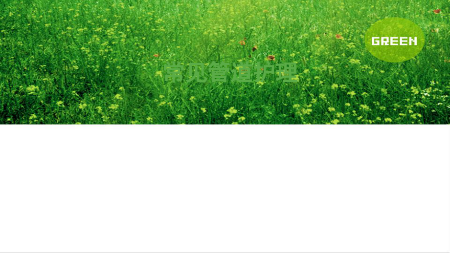 常见管道护理PPT课件02_第1页