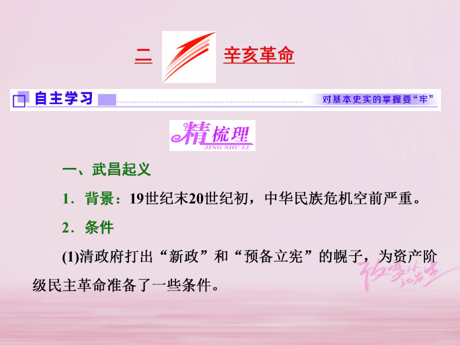 高中历史 专题三 二 辛亥革命课件 人民必修1_第1页