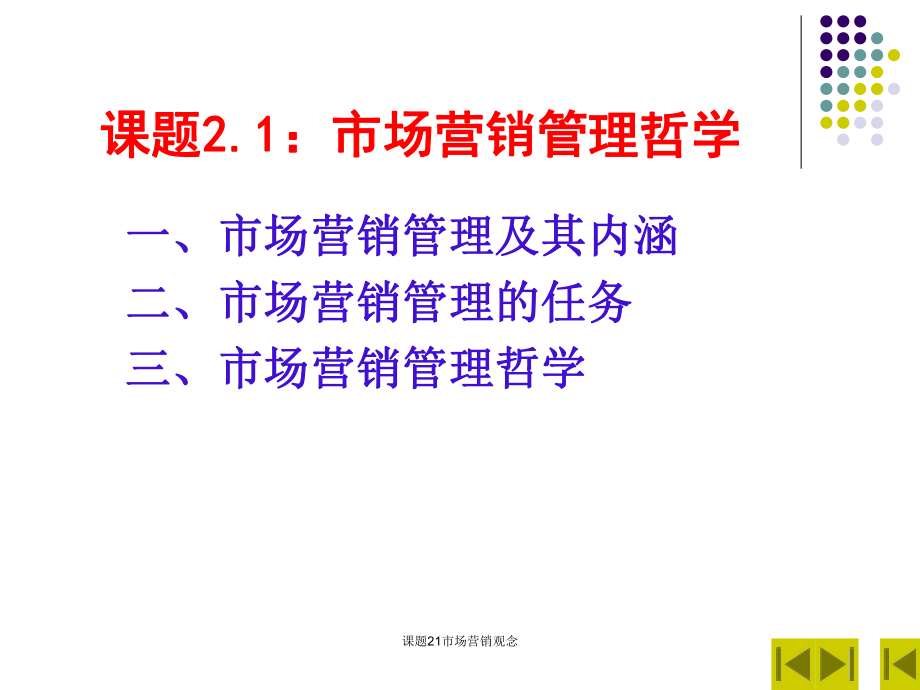 课题21市场营销观念课件_第1页