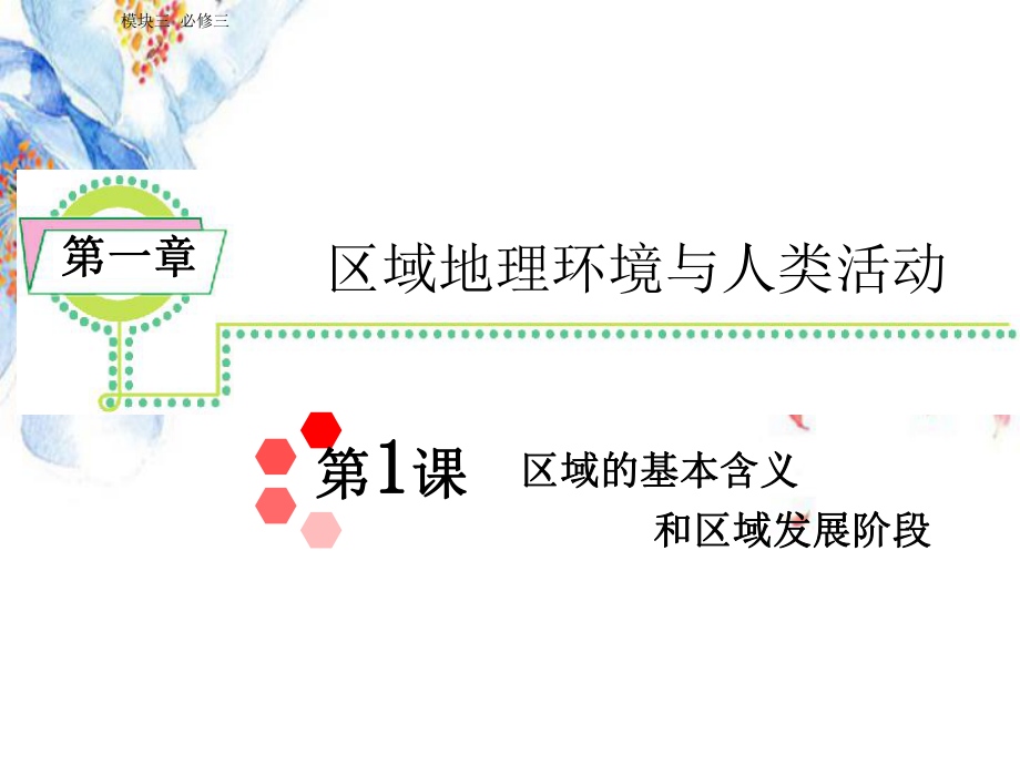 湘教新课标高中总复习第轮地理模块必修区域的基本含义和区域发展阶段_第1页