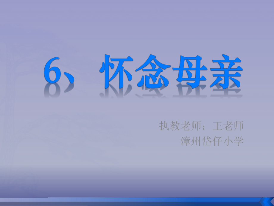 6怀念母亲通用已改_第1页
