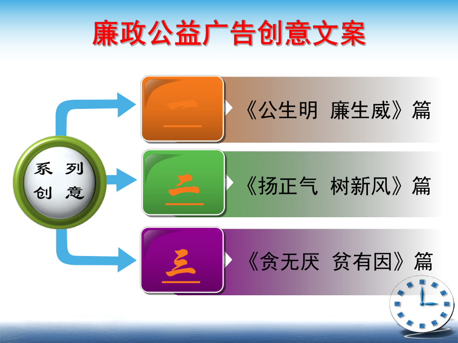 廉政公益广告创意文案_第1页