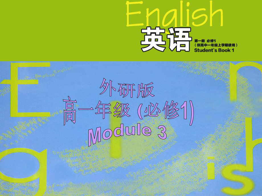 外研版必修一Module3MyFirstRideonaTrainGrammar_第1页