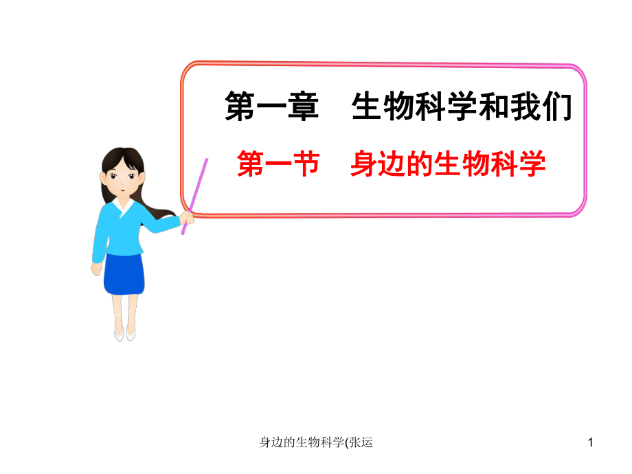 身边的生物科学张运课件_第1页
