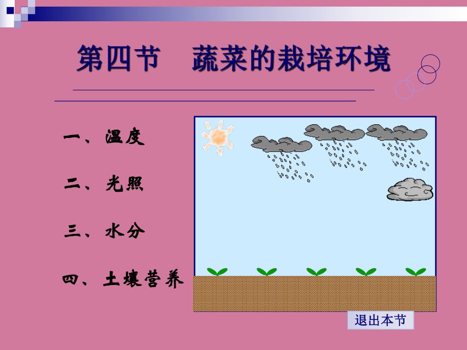 蔬菜的栽培环境ppt课件_第1页