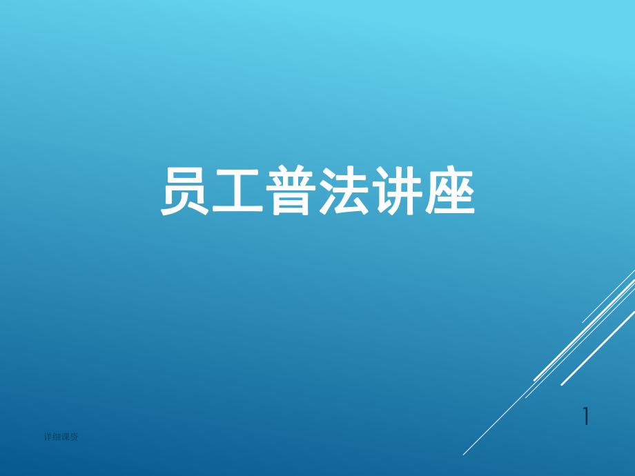 员工普法讲座课件PPT深度讲解_第1页