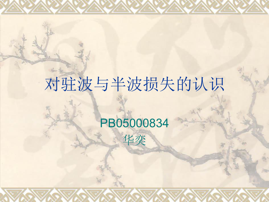 对驻波与半波损失的认识_第1页
