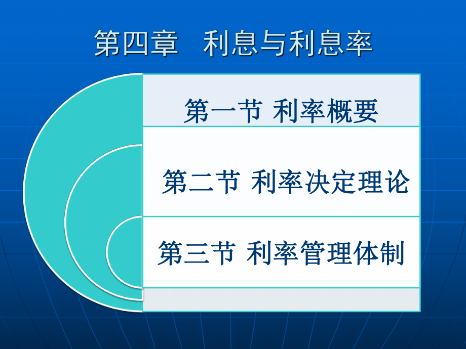 金融学四章利率_第1页