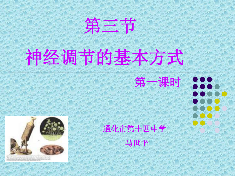 第三节神经调节的基本方式第一课时_第1页