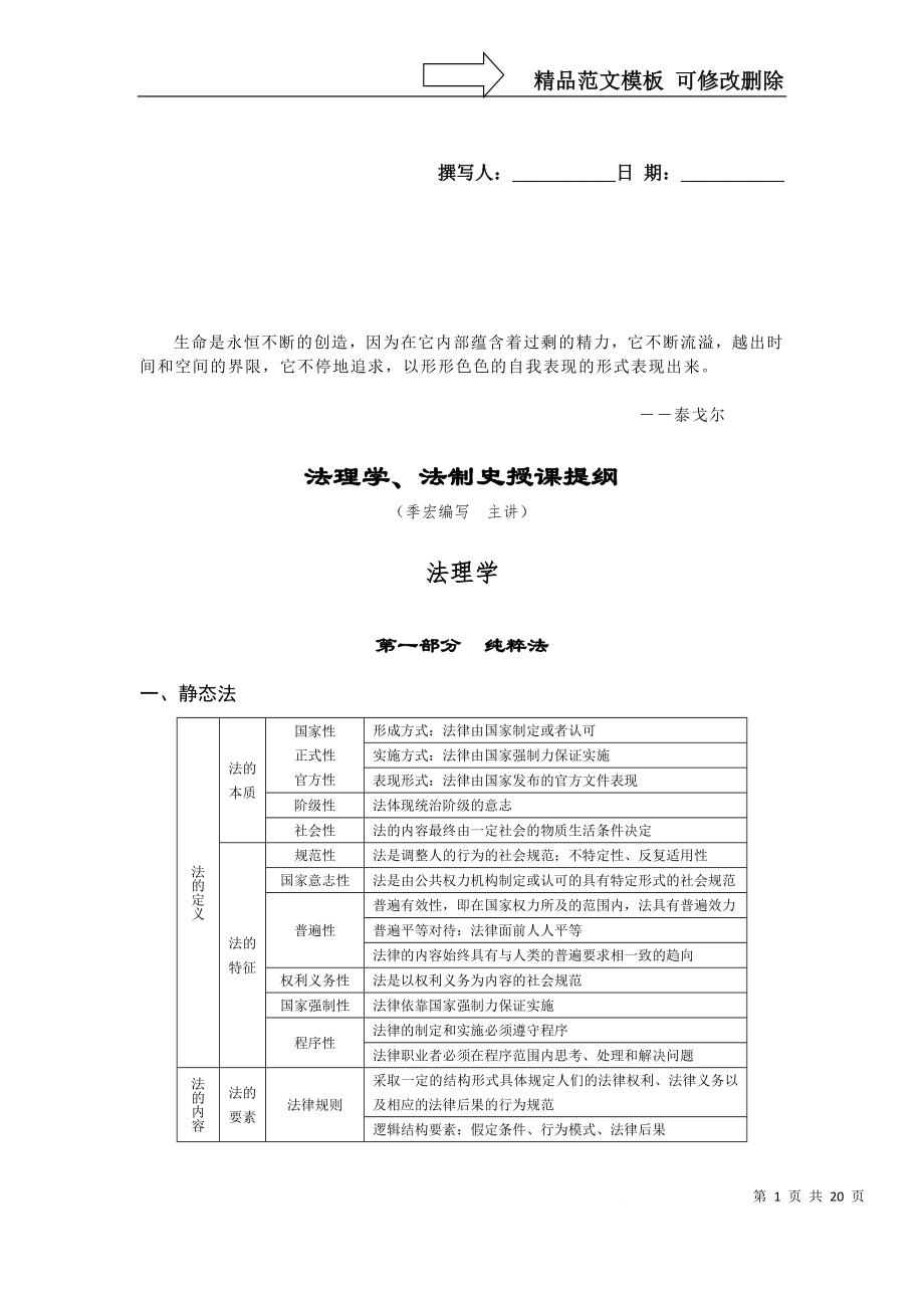 Dpctwoj万国串讲法理法制史提纲_第1页