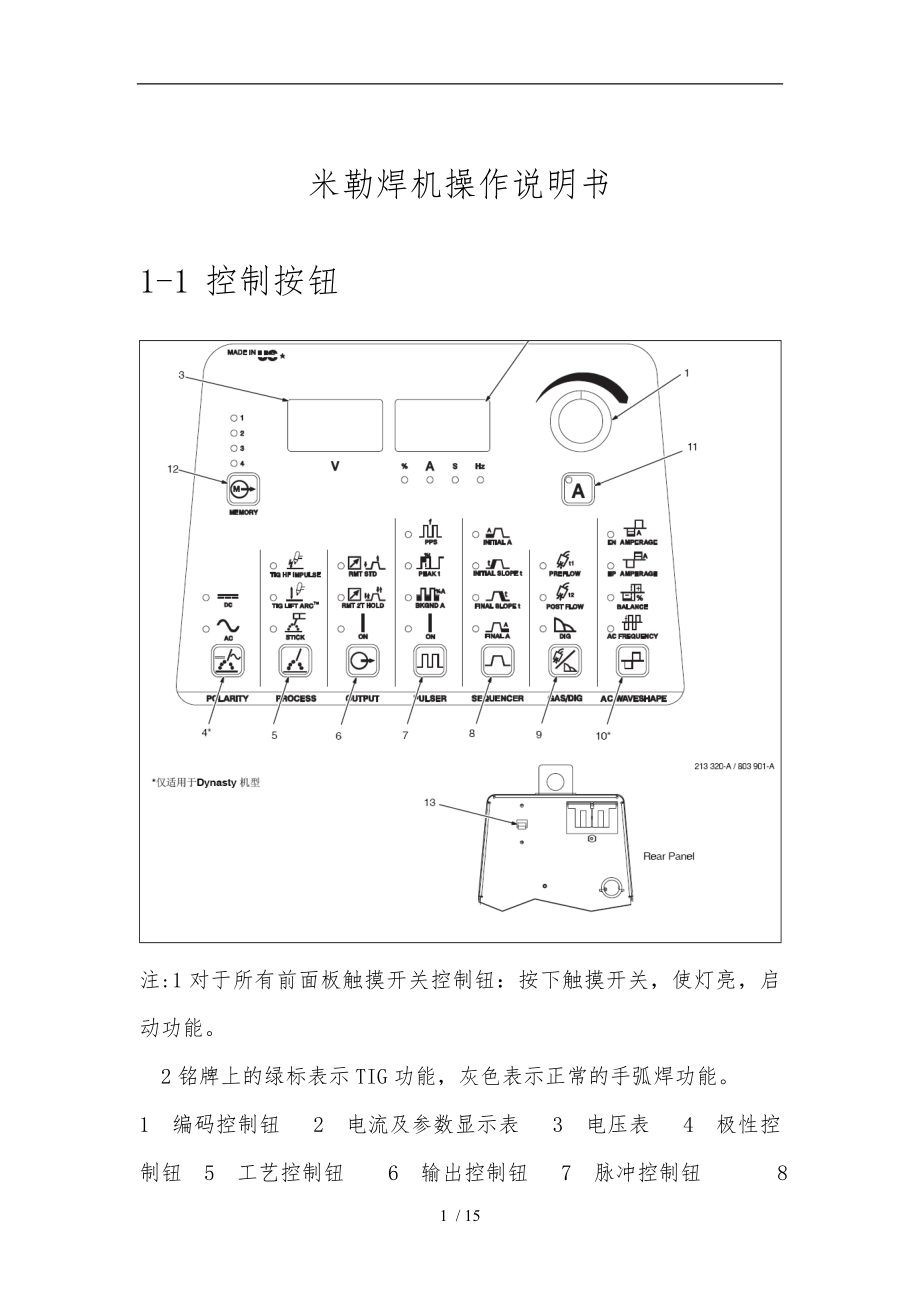 米勒焊机操作说明书_第1页