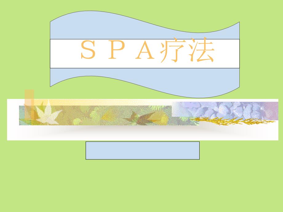 第五章1SPA疗法课件_第1页